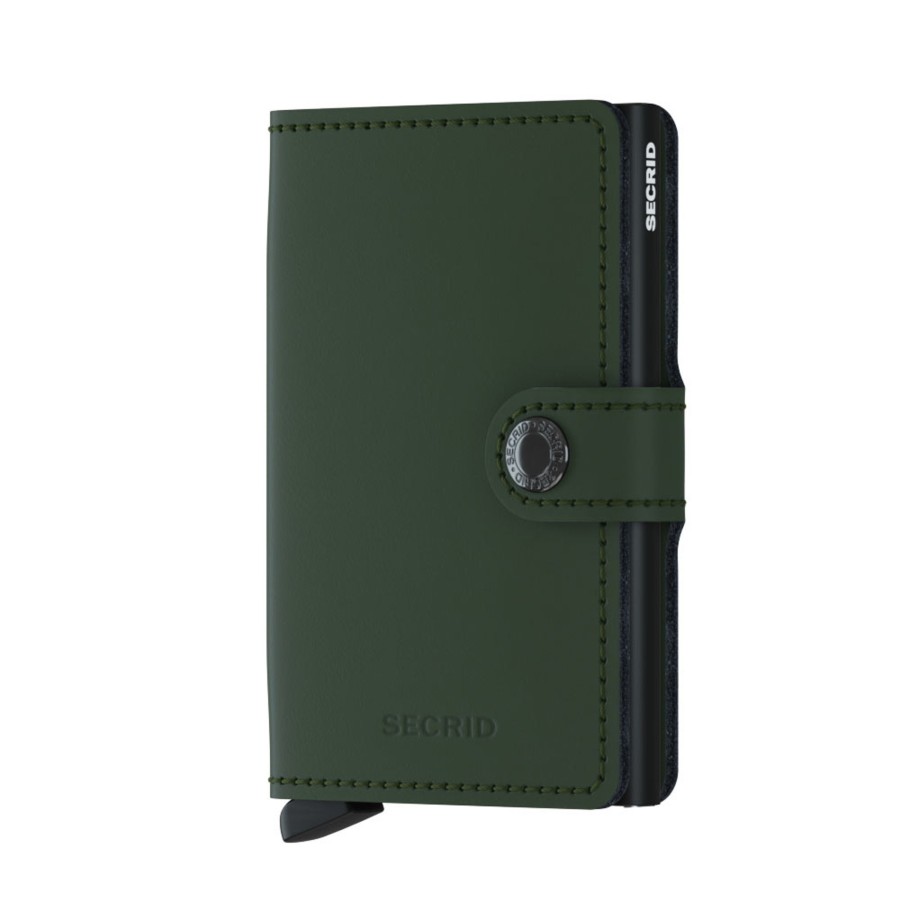 Portemonnees Secrid | Secrid Miniwallet Matte Green Black