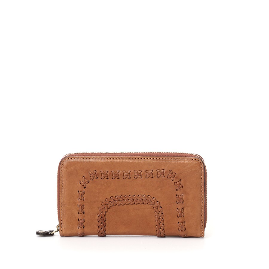 Portemonnees Campomaggi | Wallet Zip Cognac Campomaggi