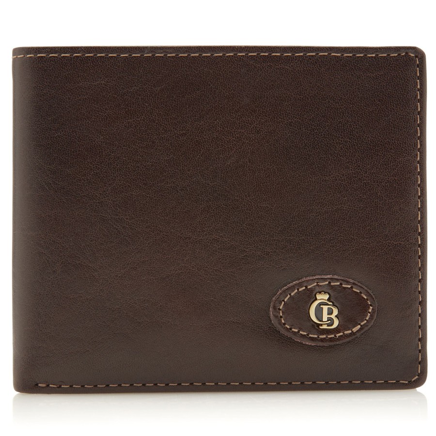 Portemonnees Castelijn & Beerens | Castelijn & Beerens Gaucho 9 Card Billfold Wallet Mocca