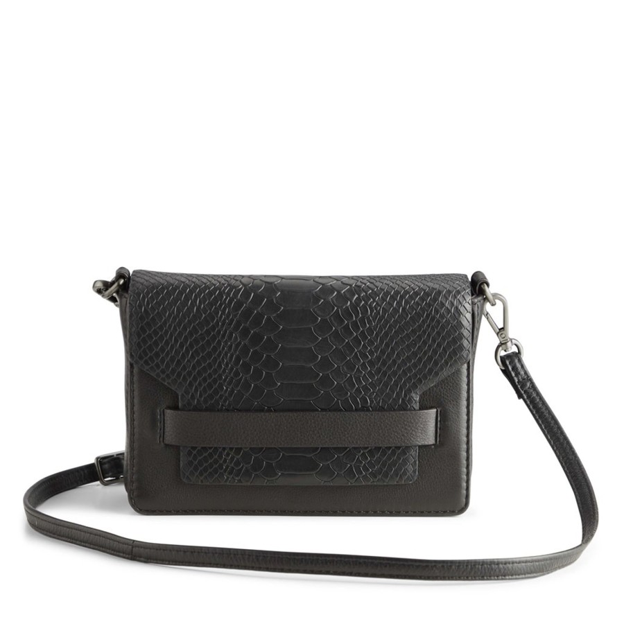 Tassen Markberg | Markberg Vanya Crossbody Bag Snake Black