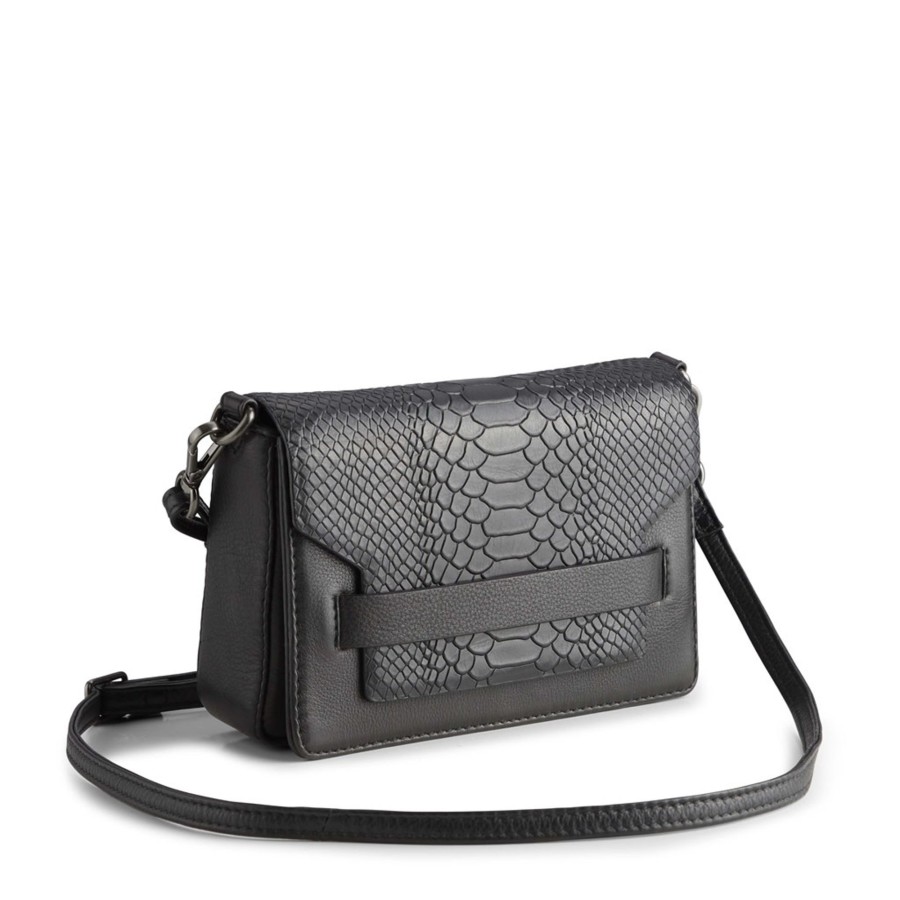 Tassen Markberg | Markberg Vanya Crossbody Bag Snake Black