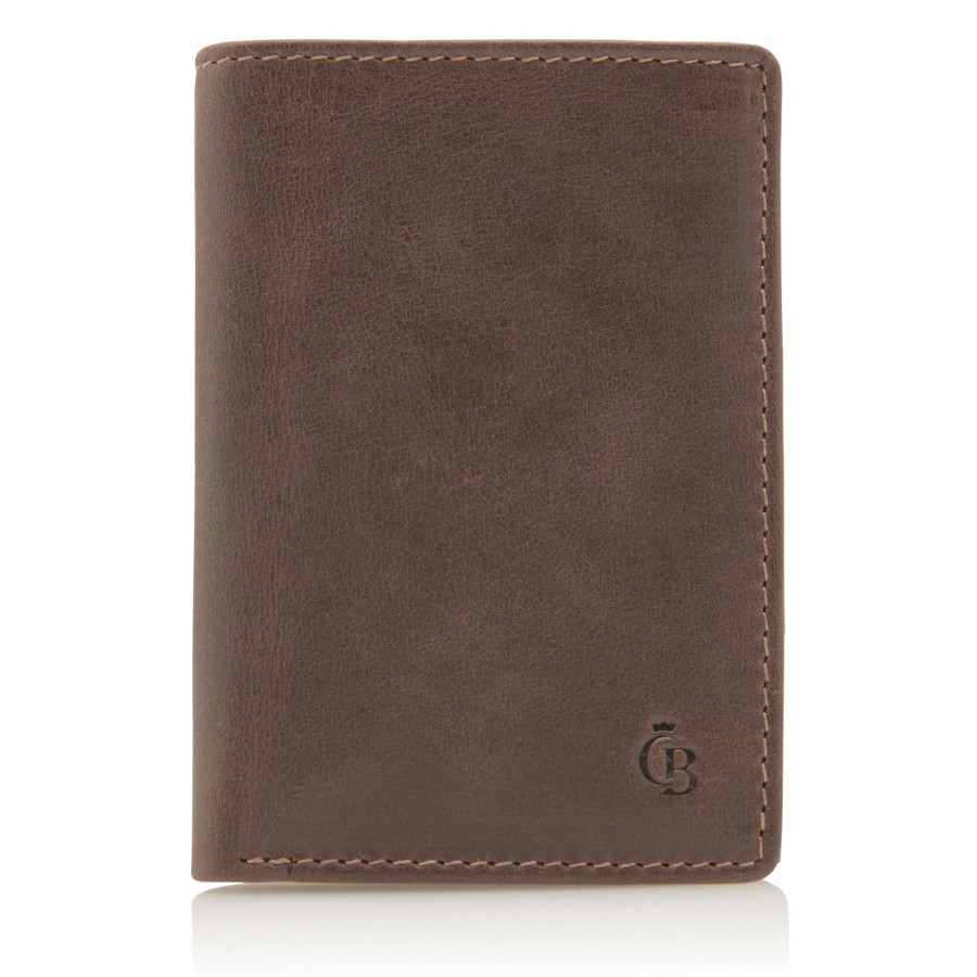 Portemonnees Castelijn & Beerens | Castelijn & Beerens Canyon 14 Card Holder Mini Wallet Mocca