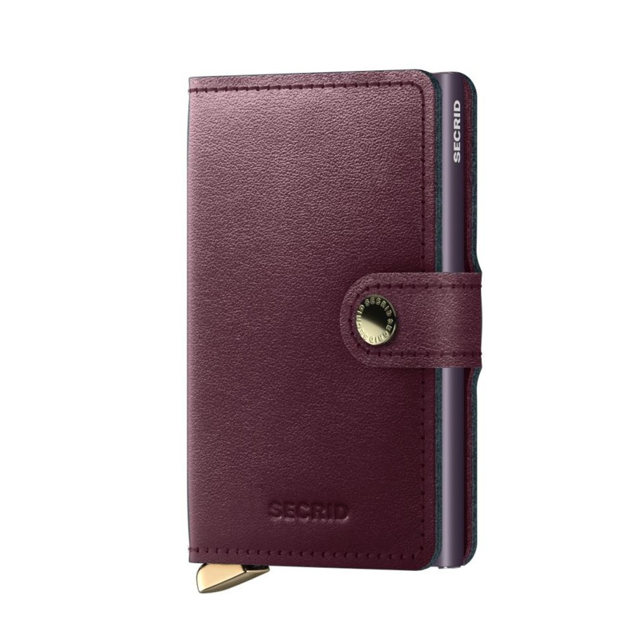 Portemonnees Secrid | Secrid Premium Miniwallet Dusk Bordeaux