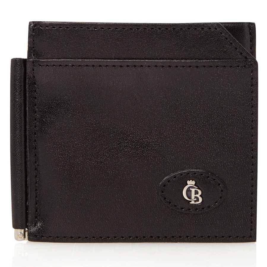 Portemonnees Castelijn & Beerens | Castelijn & Beerens Gaucho Dollarclip Wallet Black