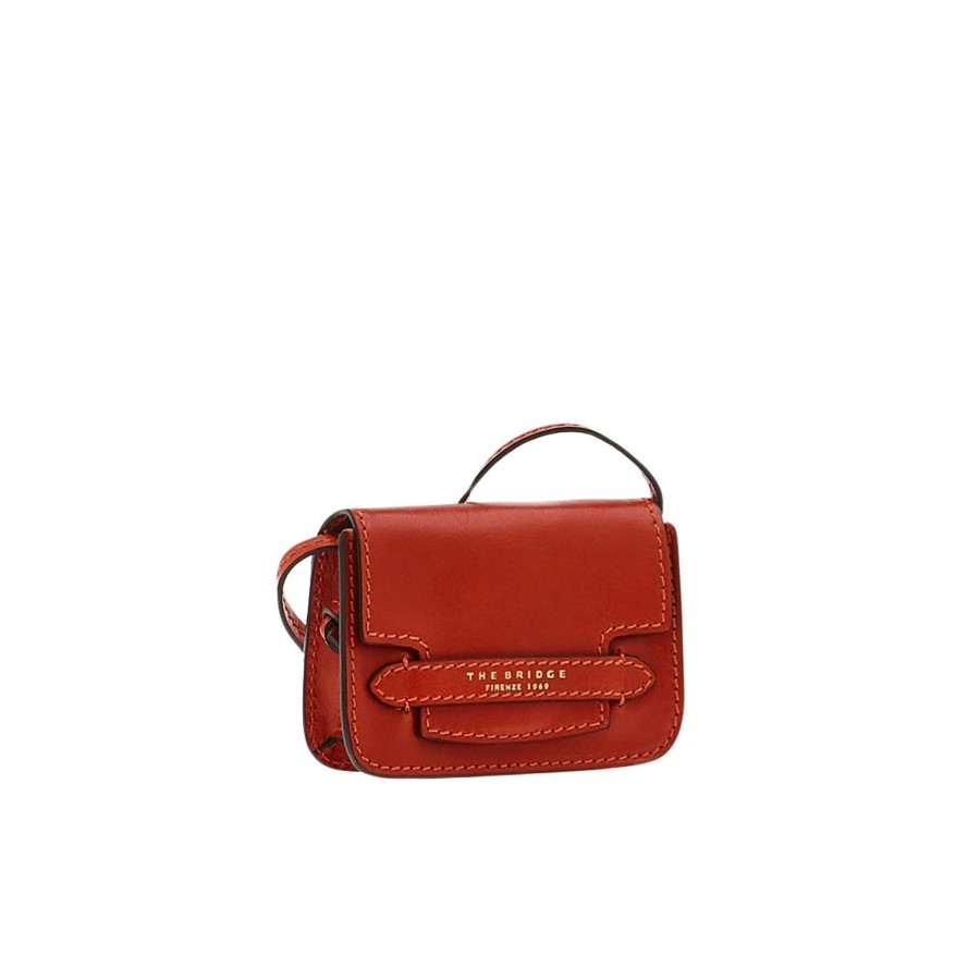 Tassen The Bridge | The Bridge Lucrezia Mini Baguette Burnt Orange