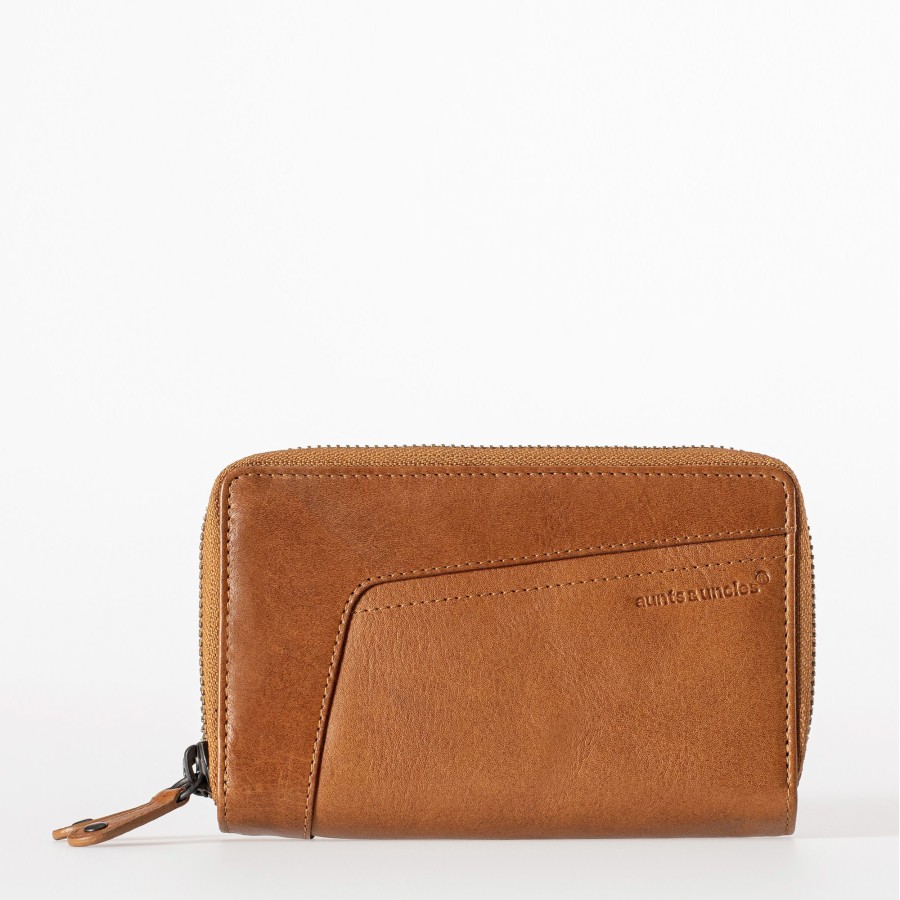 Portemonnees Aunts & Uncles | Aunts & Uncles Grandma'S Luxury Club Betty Wallet Caramel