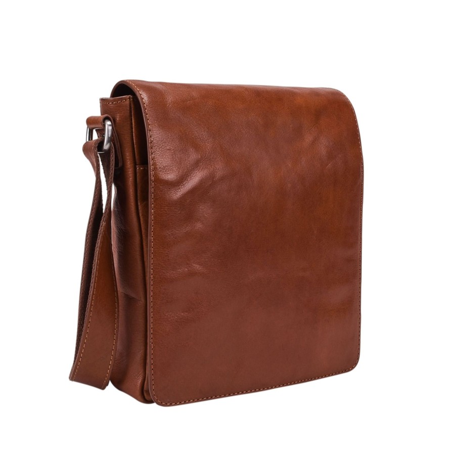 Tassen Leonhard Heyden | Leonhard Heyden Cambridge Messenger Bag S Cognac