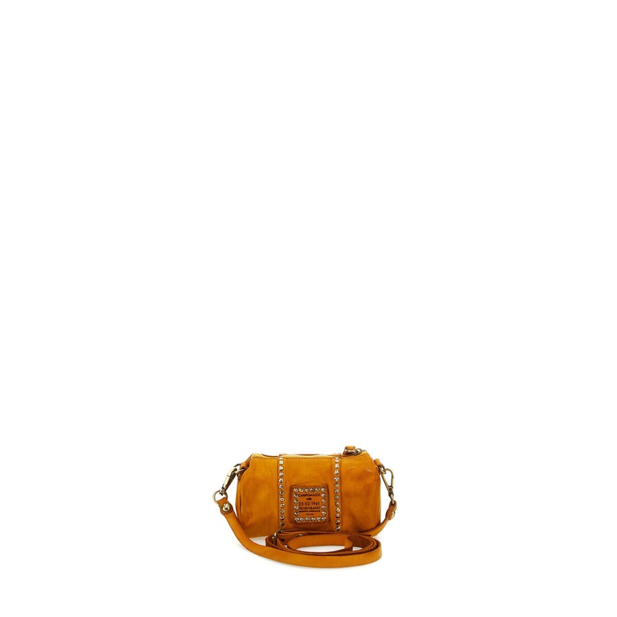 Tassen Campomaggi | Campomaggi Traditional Kura Small Crossbody Bag Yellow