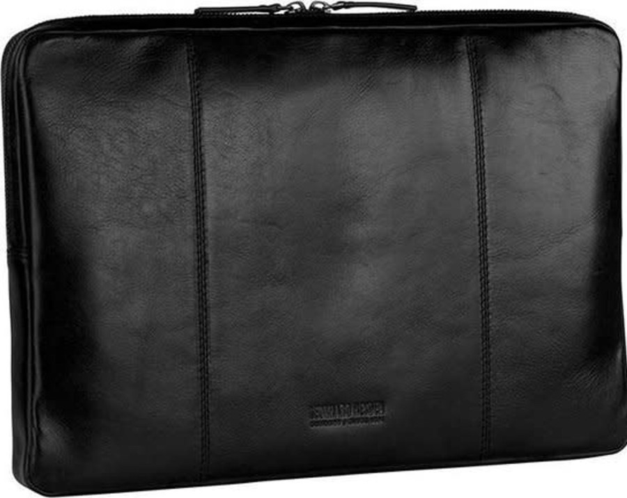 Accessoires Leonhard Heyden | Leonhard Heyden Cambridge Zipped Laptop Sleeve M Black