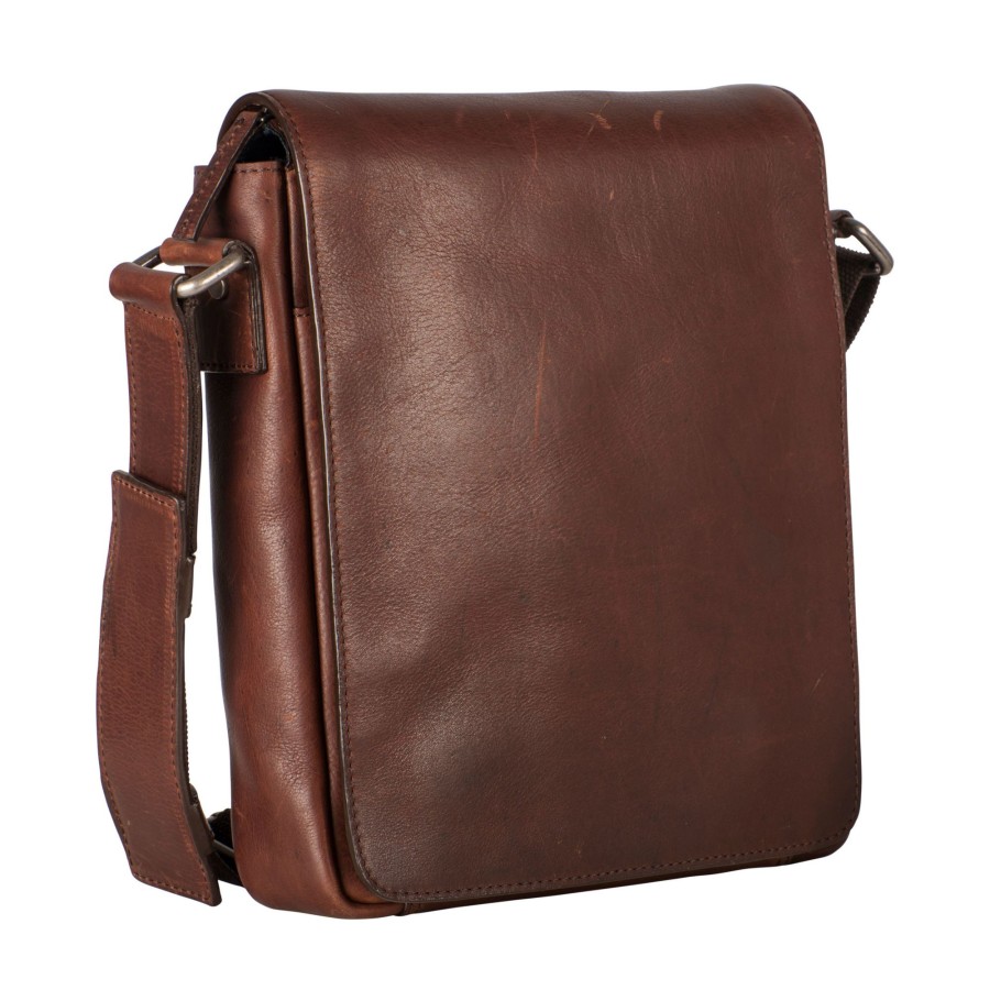 Tassen Leonhard Heyden | Leonhard Heyden Roma Messenger Bag S Brown