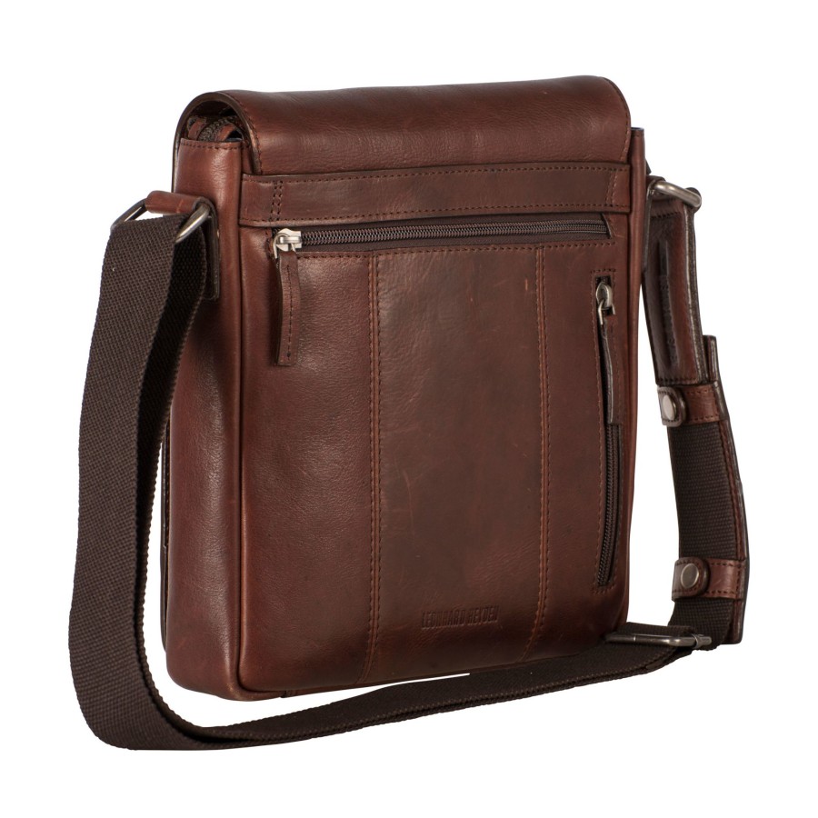 Tassen Leonhard Heyden | Leonhard Heyden Roma Messenger Bag S Brown