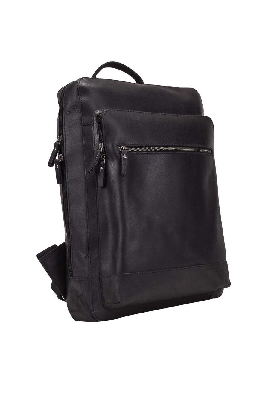 Rugzakken Leonhard Heyden | Leonhard Heyden Dakota Backpack Black