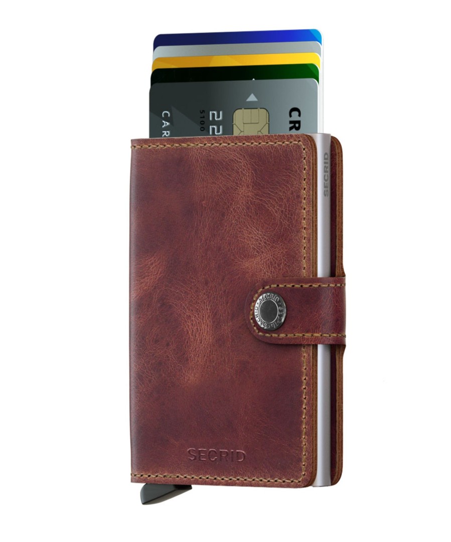 Portemonnees Secrid | Secrid Miniwallet Vintage Brown