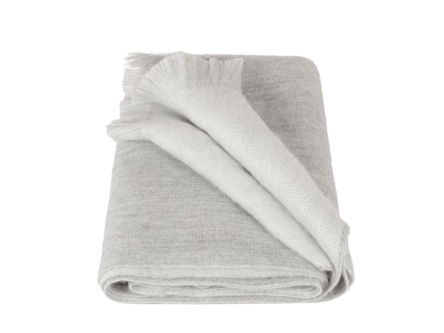 Accessoires Alpaca Loca | Alpaca Loca Double Scarf Grey/White