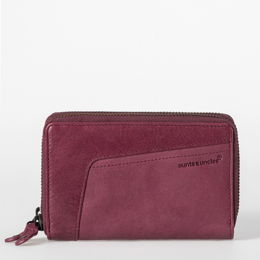 Portemonnees Aunts & Uncles | Aunts & Uncles Grandma'S Luxury Club Betty Wallet Cabernet