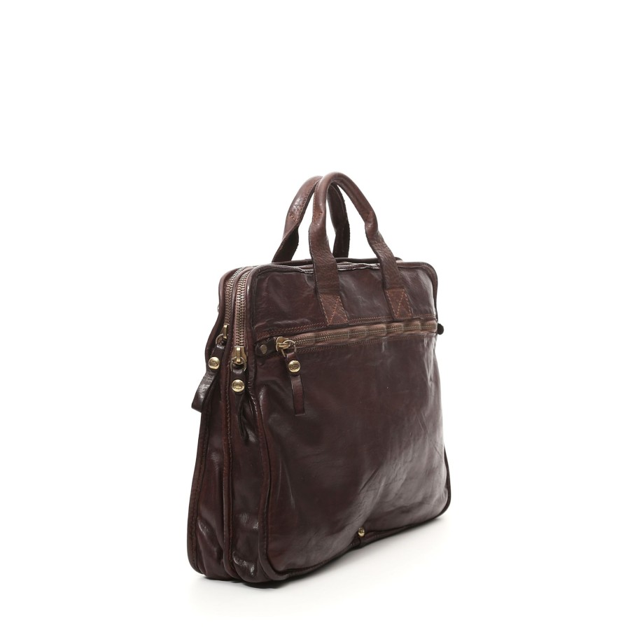 Werktassen Campomaggi | Campomaggi Briefcase Laptop Brown