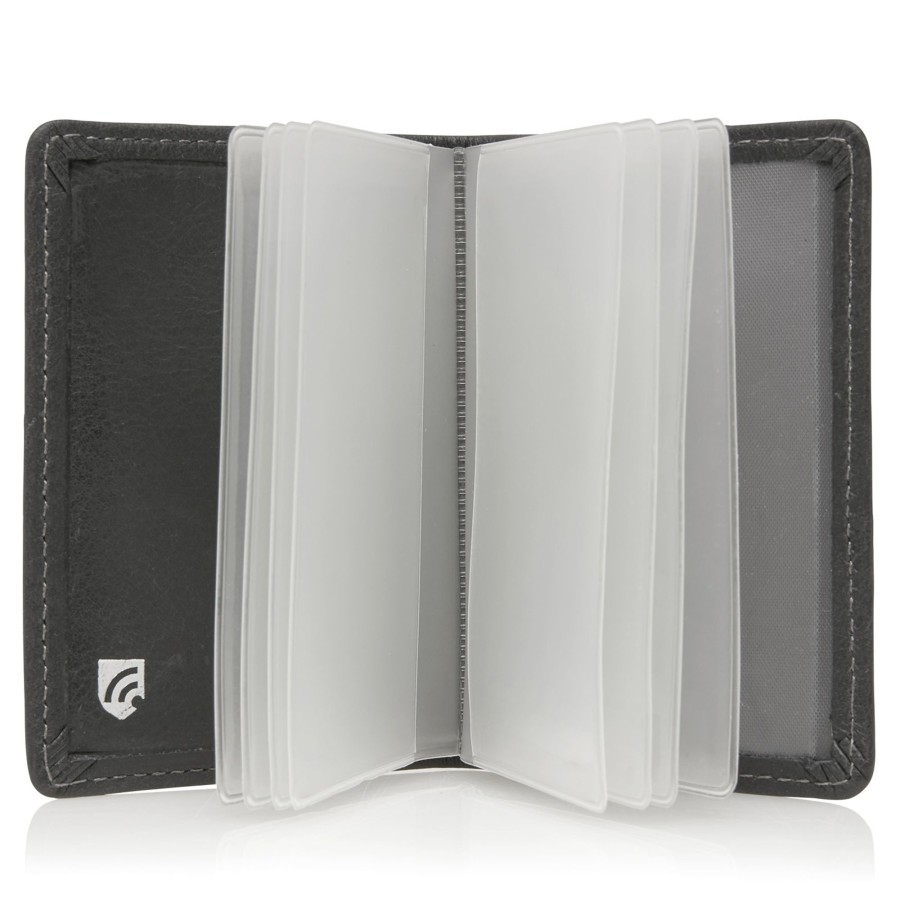 Portemonnees Castelijn & Beerens | Castelijn & Beerens Canyon 8 Card Holder Black