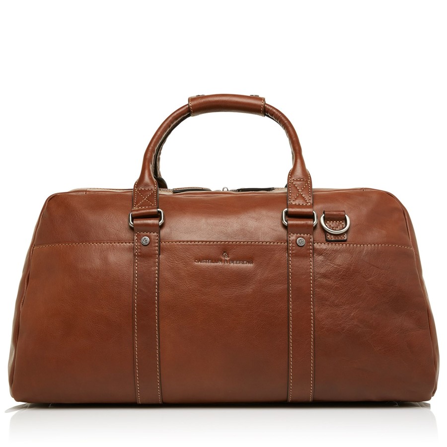 Tassen Castelijn & Beerens | Castelijn & Beerens Verona Weekender Light Brown