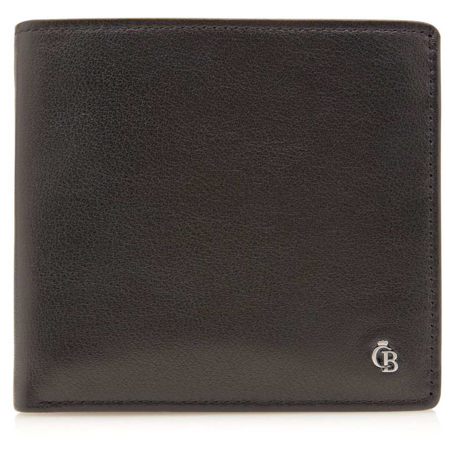 Portemonnees Castelijn & Beerens | Castelijn & Beerens Vita 7 Card Billfold Wallet Black