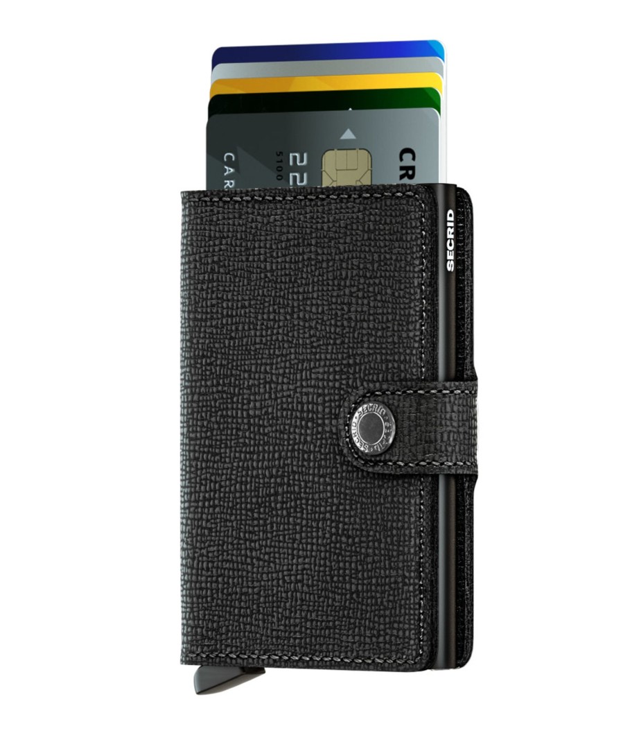 Portemonnees Secrid | Secrid Miniwallet Crisple Black