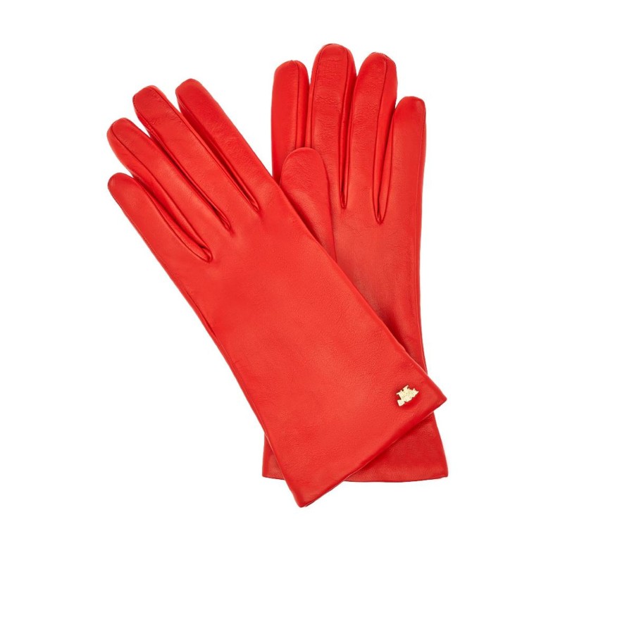 Accessoires The Bridge | The Bridge Glove Cherry Red Gold