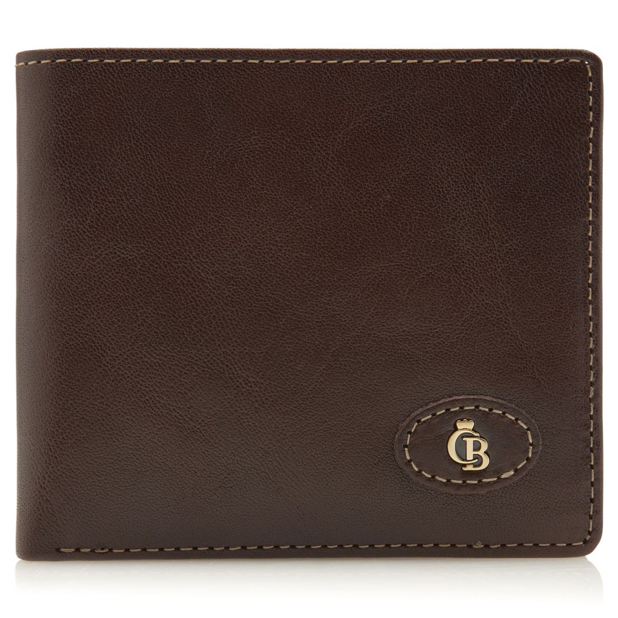 Portemonnees Castelijn & Beerens | Castelijn & Beerens Gaucho 8 Card Billfold Wallet Mocca