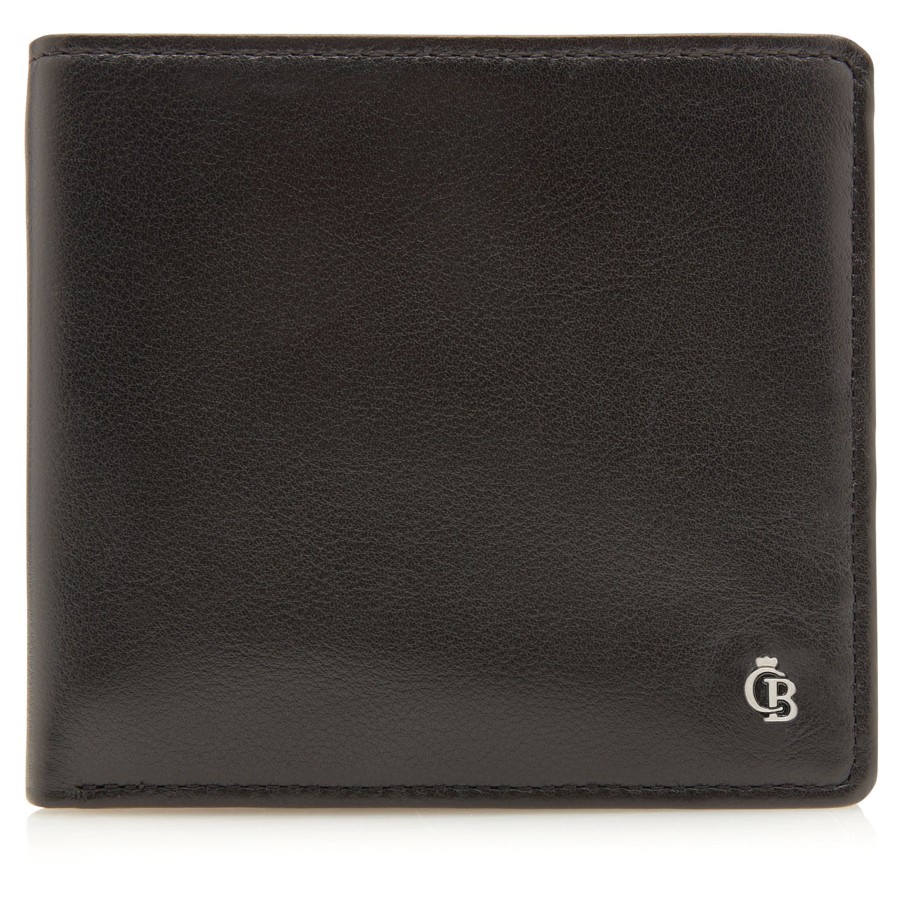 Portemonnees Castelijn & Beerens | Castelijn & Beerens Vita 4 Card Billfold Wallet Black