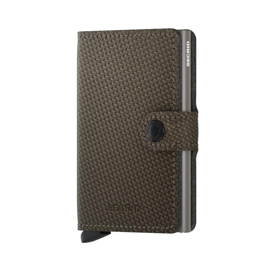 Portemonnees Secrid | Secrid Miniwallet Carbon Khaki