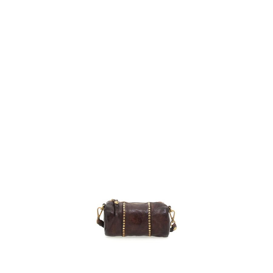 Tassen Campomaggi | Campomaggi Traditional Kura Small Crossbody Bag Brown