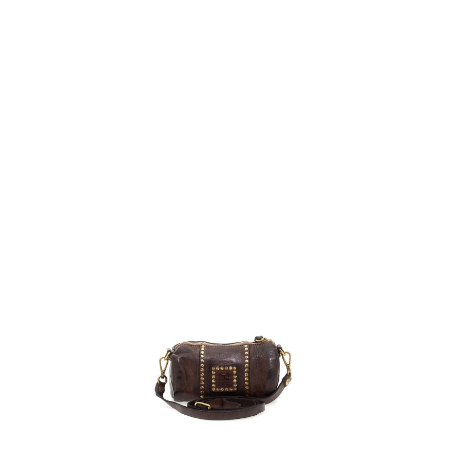 Tassen Campomaggi | Campomaggi Traditional Kura Small Crossbody Bag Brown