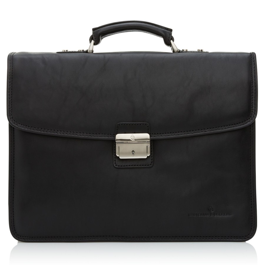 Werktassen Castelijn & Beerens | Castelijn & Beerens Verona Laptop Bag 13.3" + Tablet Double Pocket Black