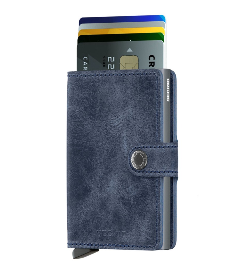 Portemonnees Secrid | Secrid Miniwallet Vintage Blue