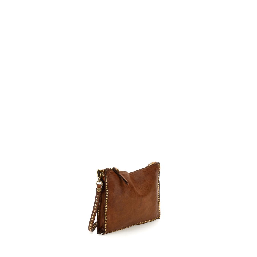 Tassen Campomaggi | Campomaggi Traditional Kura Pochette Cognac