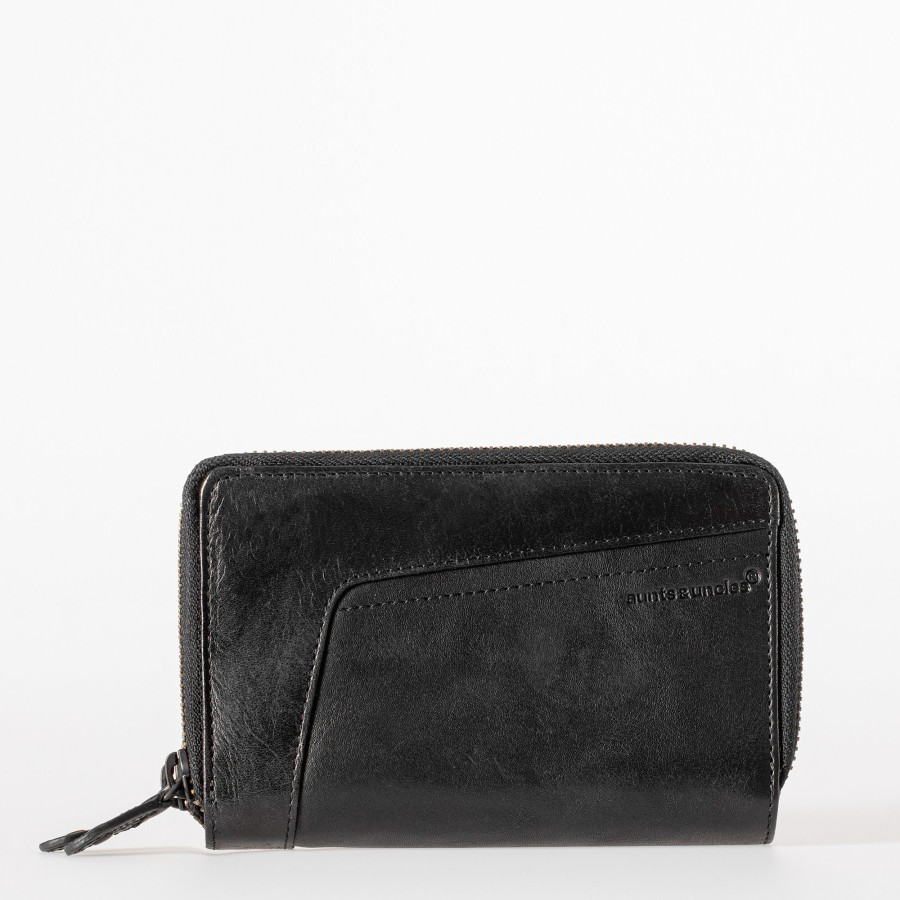 Portemonnees Aunts & Uncles | Aunts & Uncles Grandma'S Luxury Club Betty Wallet Black Smoke