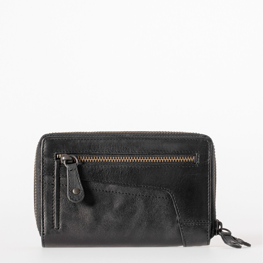 Portemonnees Aunts & Uncles | Aunts & Uncles Grandma'S Luxury Club Betty Wallet Black Smoke