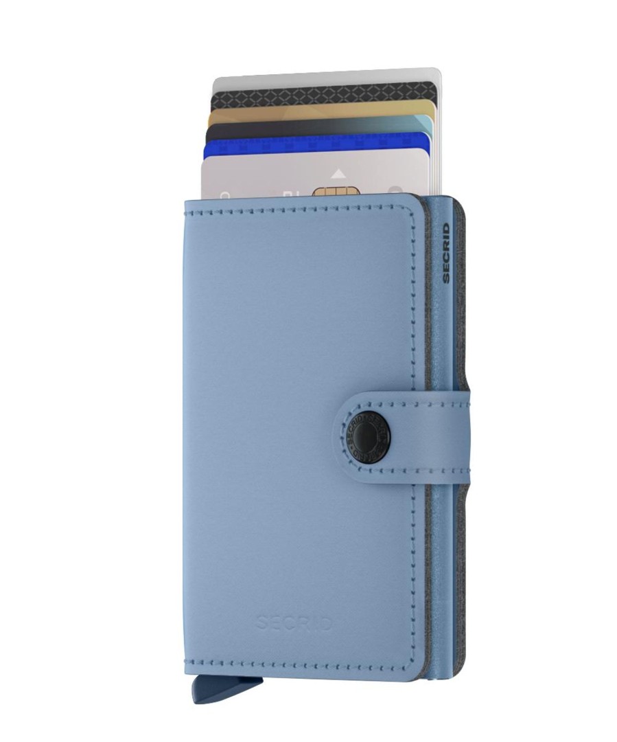 Portemonnees Secrid | Secrid Miniwallet Yard Powder Sky Blue