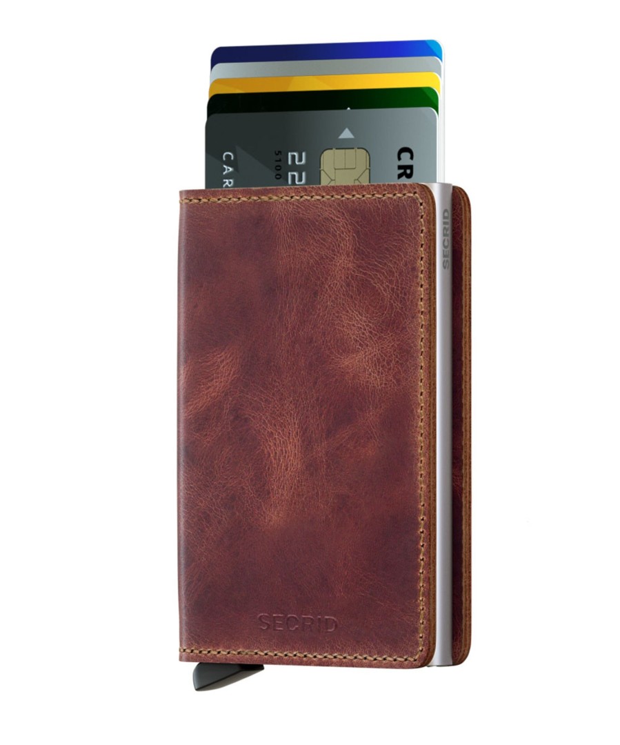 Portemonnees Secrid | Secrid Slimwallet Vintage Brown