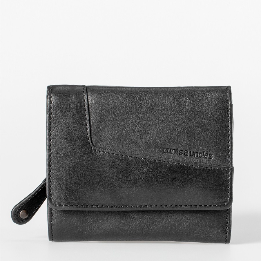 Portemonnees Aunts & Uncles | Aunts & Uncles Grandma'S Luxury Club Chelsea Wallet Black Smoke