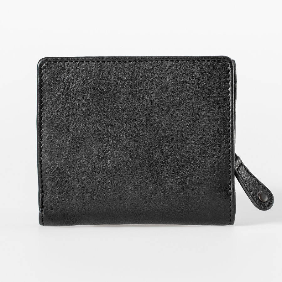 Portemonnees Aunts & Uncles | Aunts & Uncles Grandma'S Luxury Club Chelsea Wallet Black Smoke