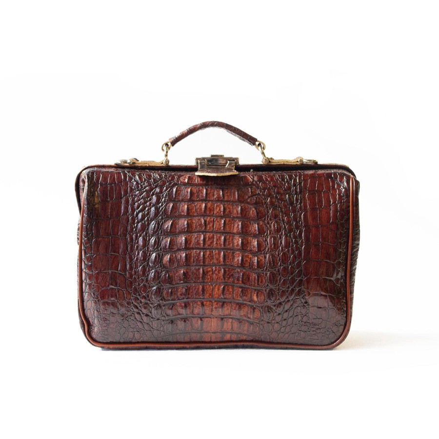 Werktassen Mutsaers | Mutsaers The Classic Small Cognac Croco