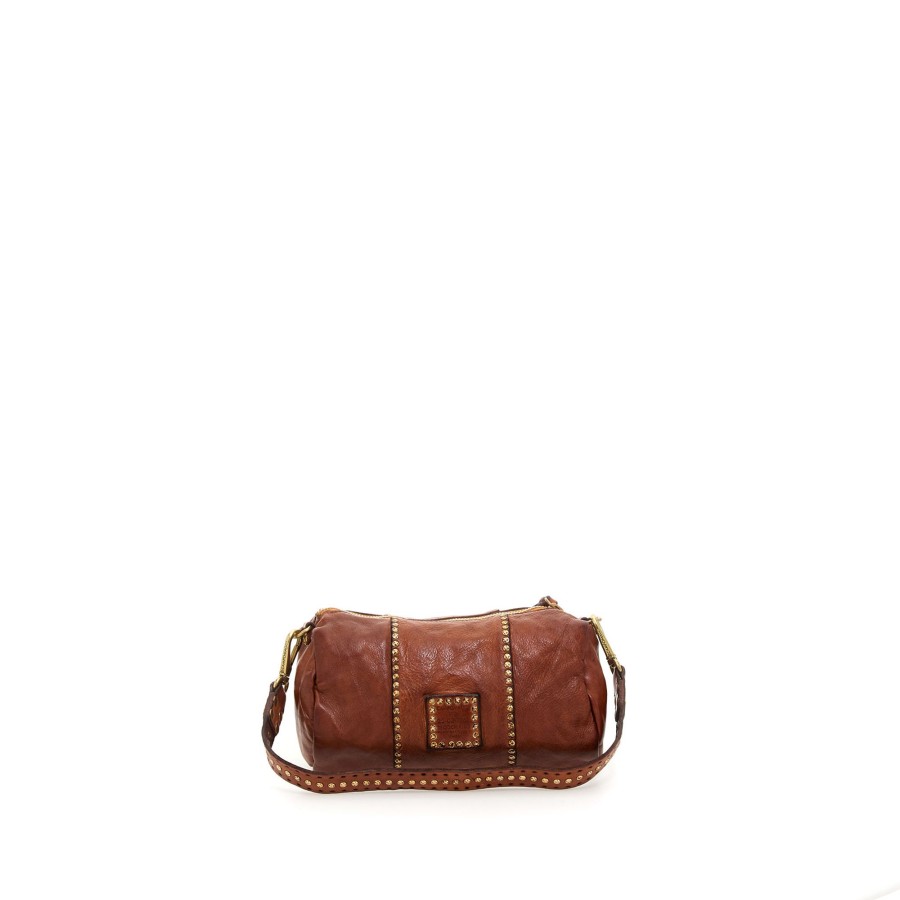 Tassen Campomaggi | Campomaggi Traditonal Kura Crossbody Large Cognac