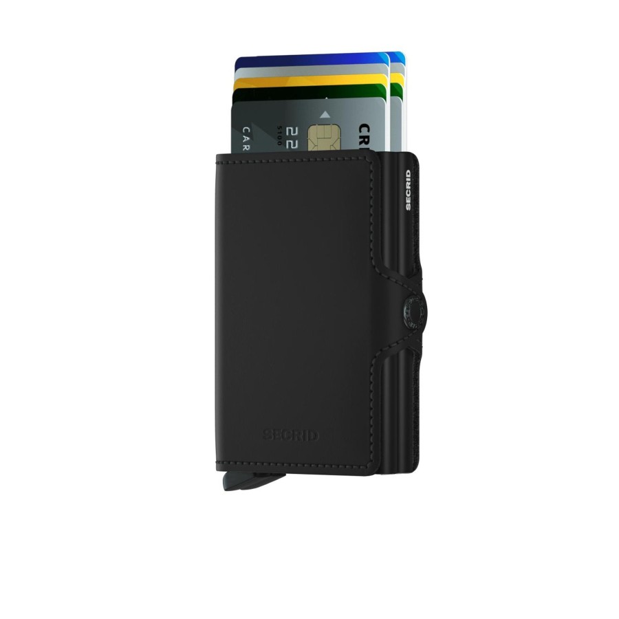 Portemonnees Secrid | Secrid Twinwallet Matte Black