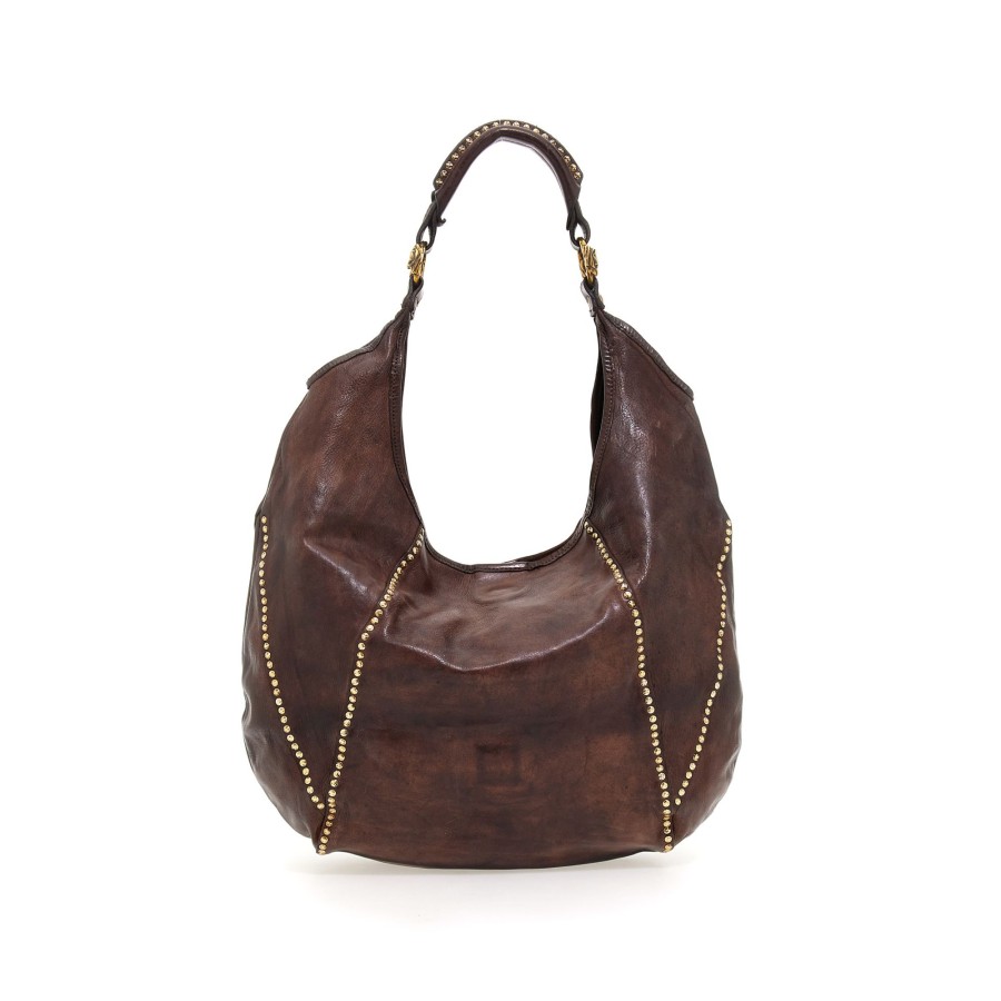 Tassen Campomaggi | Campomaggi Traditional Diana Shoulder Bag Brown