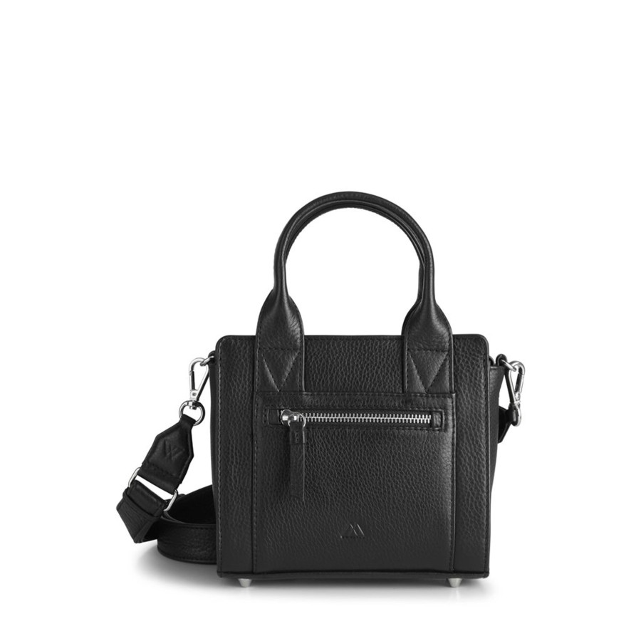 Tassen Markberg | Markberg Maika Mini Bag Grain Black