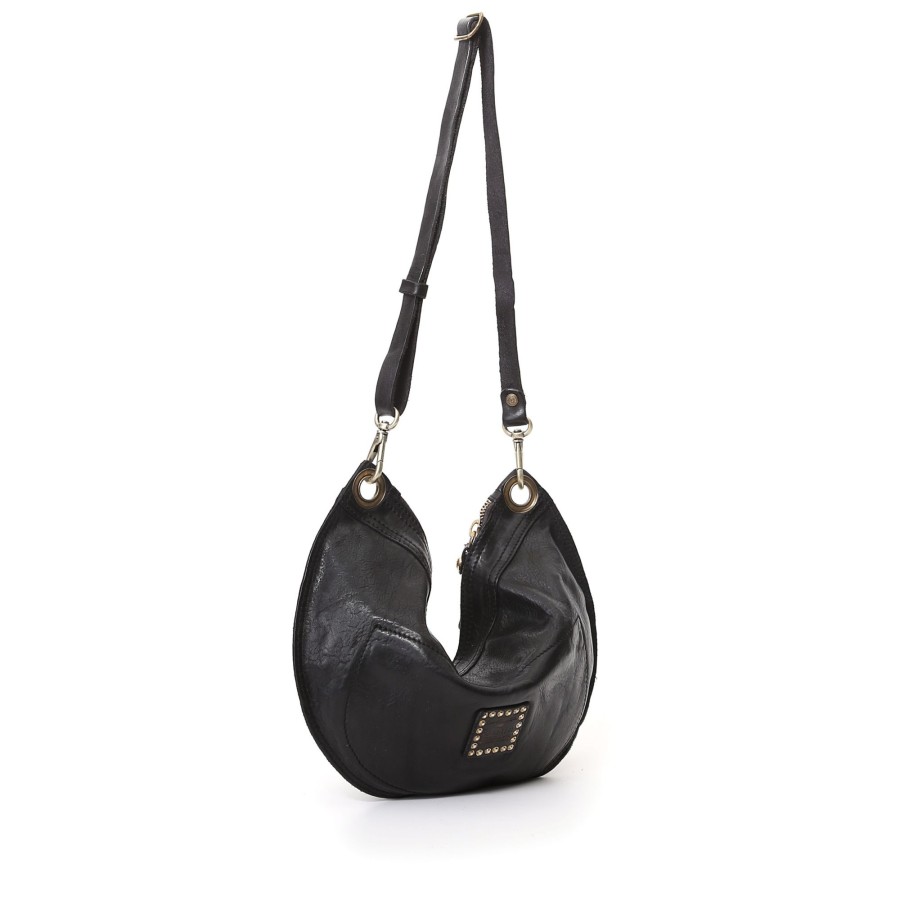 Tassen Campomaggi | Shoulderbag Black Campomaggi