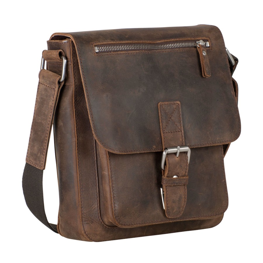 Tassen Leonhard Heyden | Leonhard Heyden Salisbury Messenger Bag S Brown