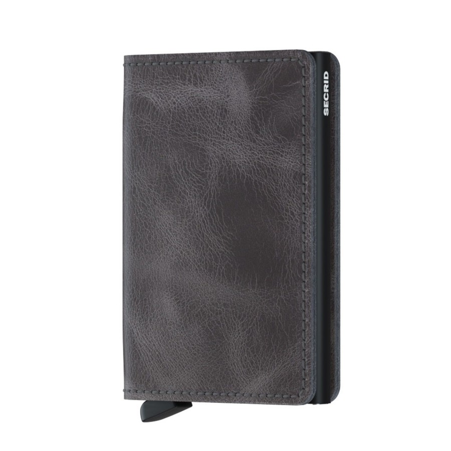 Portemonnees Secrid | Secrid Slimwallet Vintage Grey Black