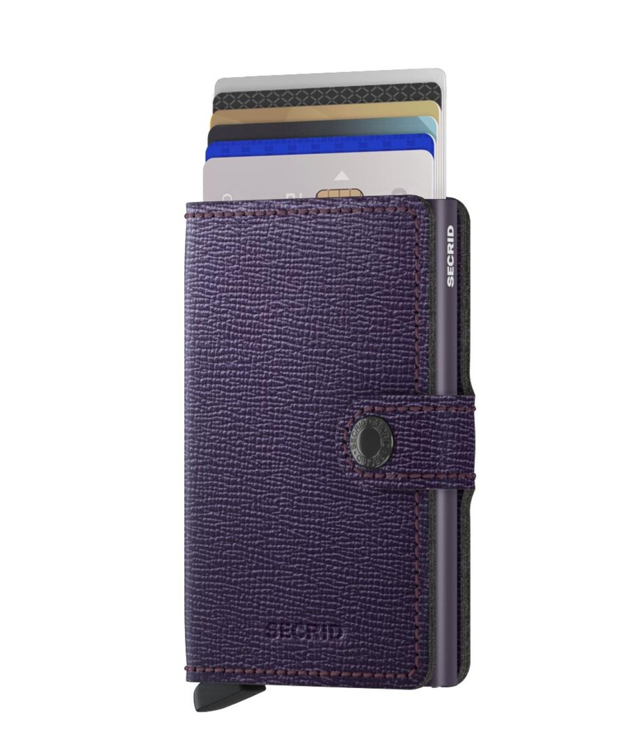 Portemonnees Secrid | Secrid Miniwallet Crisple Purple