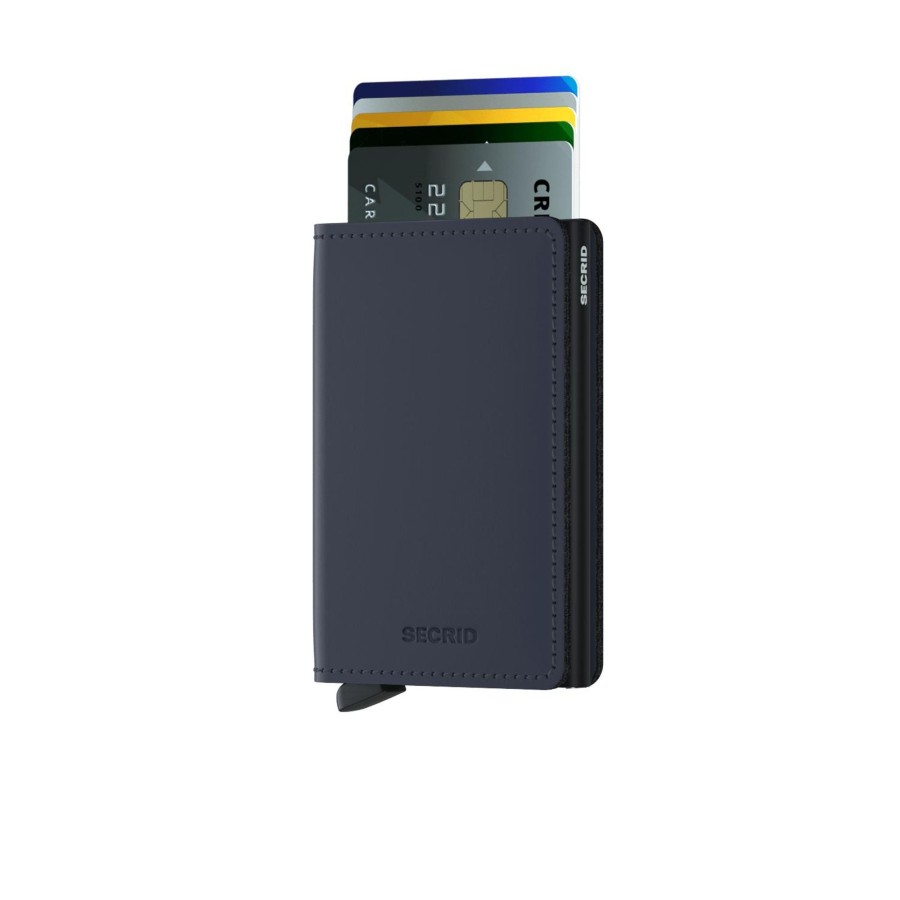 Portemonnees Secrid | Secrid Slimwallet Matte Night Blue