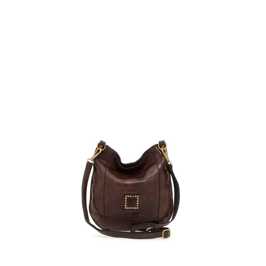 Tassen Campomaggi | Campomaggi Traditional Cassiopea Crossbody Bag Brown